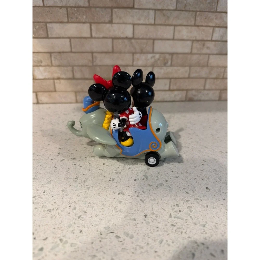 Disney Parks Mickey Minnie Dumbo‎ Pull Back Toy 5 Inch